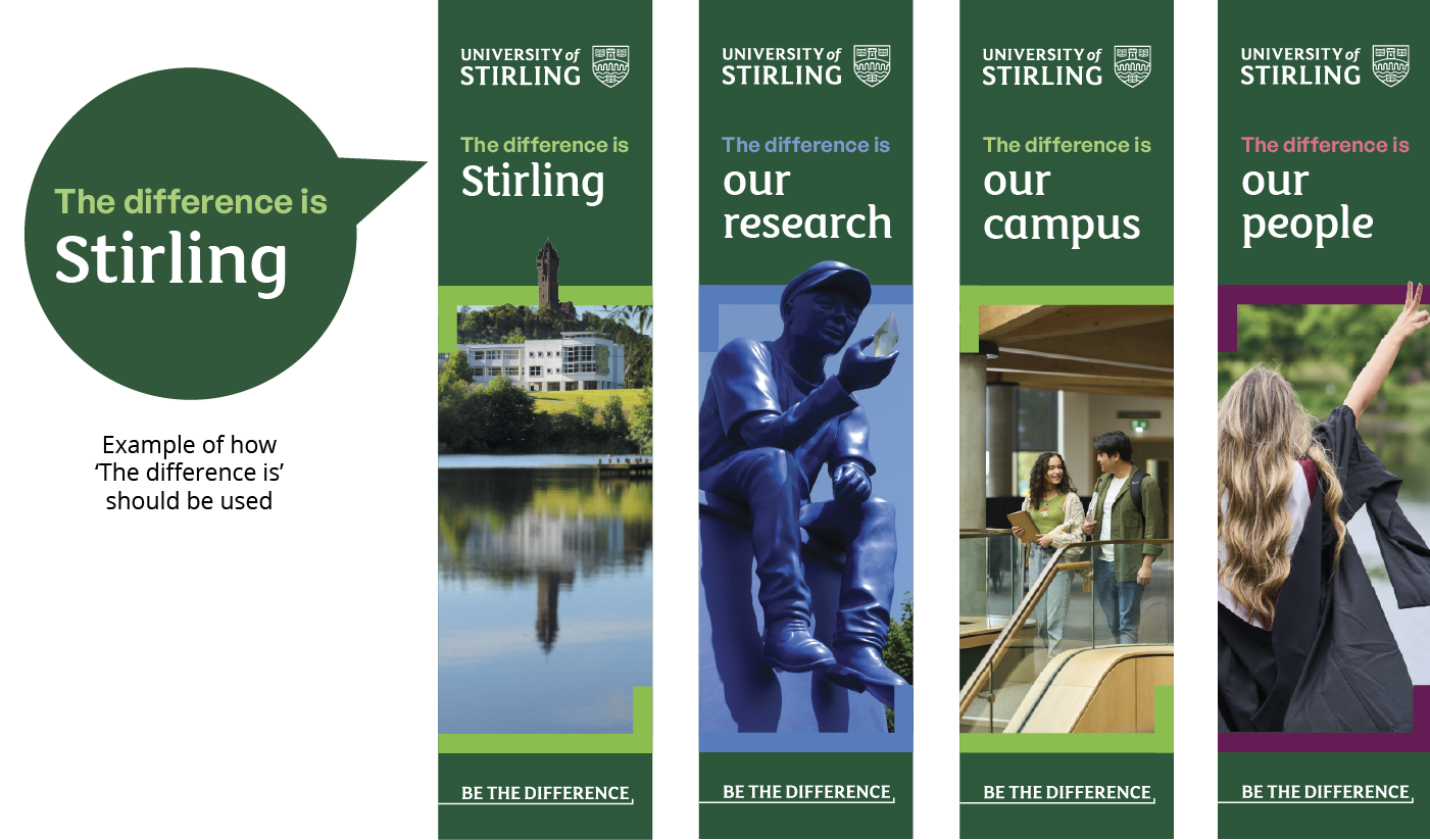 The difference is examples