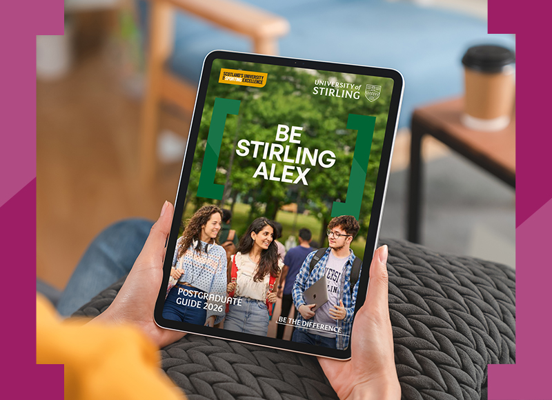 Photograph of the digital postgraduate guide