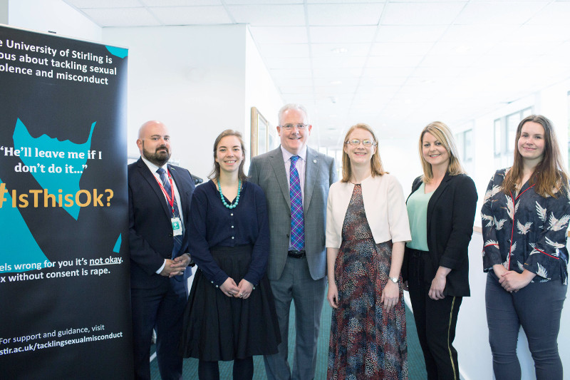 Graeme Young, Astrid Smallenbroek, Professor Gerry McCormac, Shirley-Anne Somerville MSP, Jill Stevenson, Natasha Gracey
