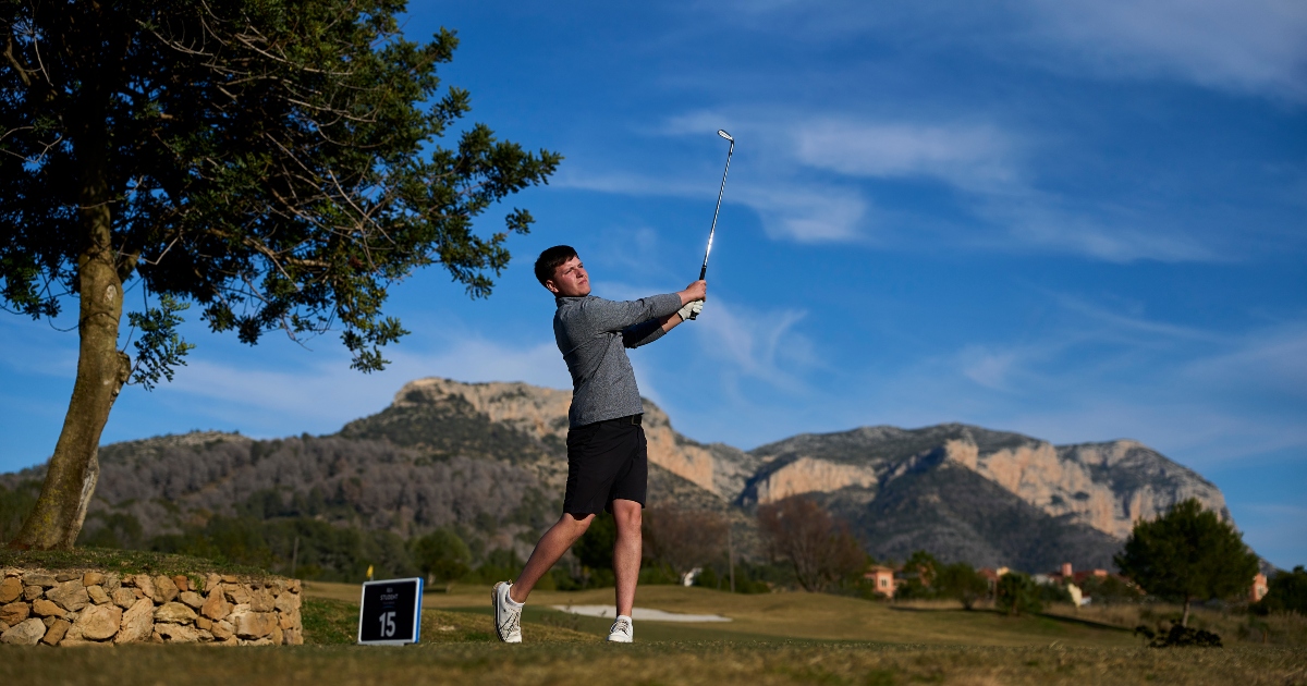 Ross Laird pictured on the golf course in Spain.