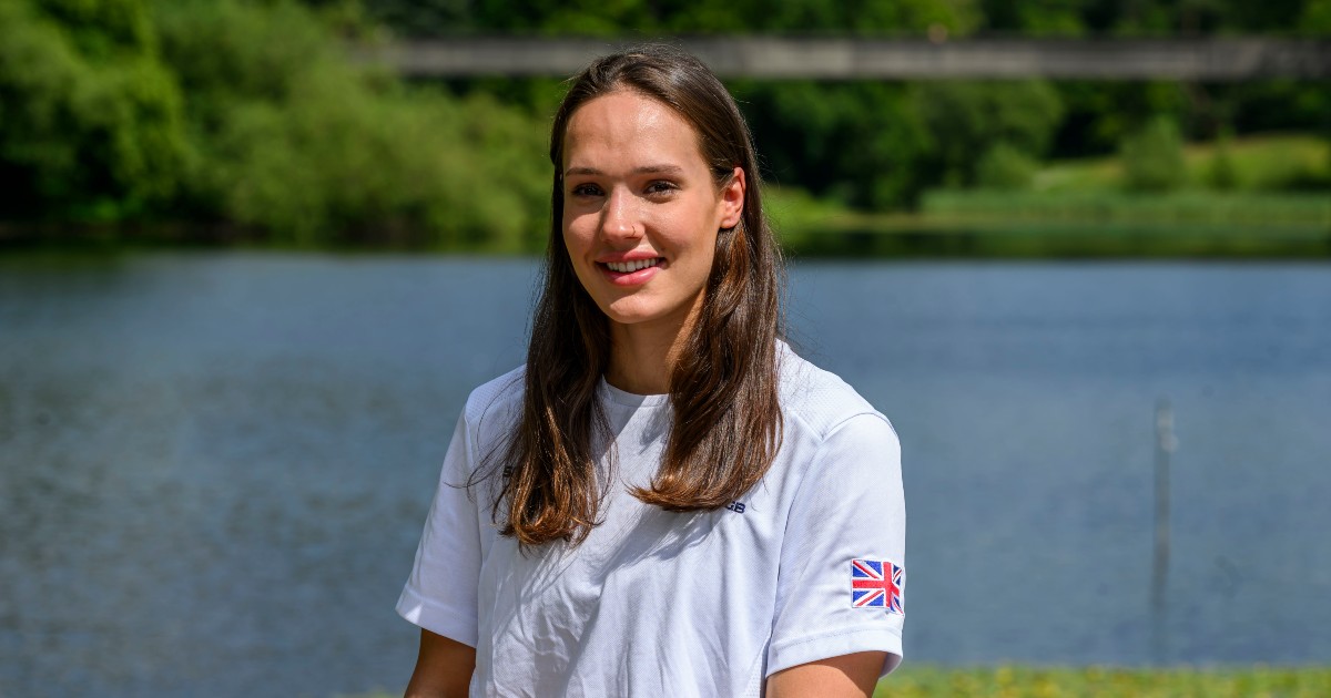 Angharad Evans pictured in front of Airthrey Loch.