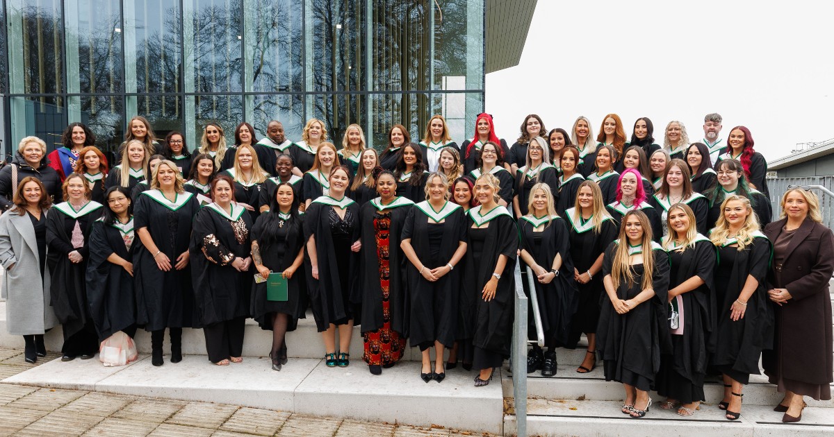 Graduating nurses before Friday's ceremony