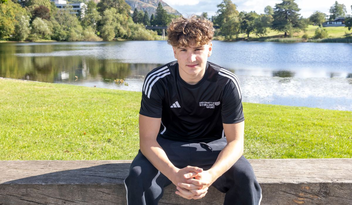 Dean Fearn pictured on University of Stirling campus.