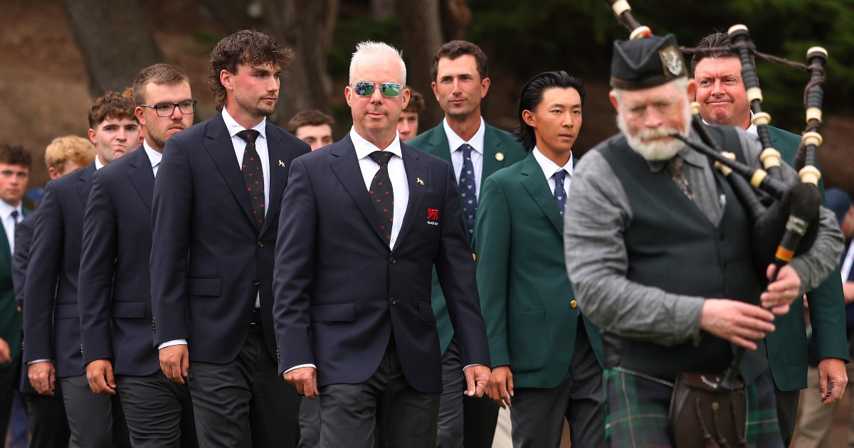 Dean Robertson at the 2025 Walker Cup.