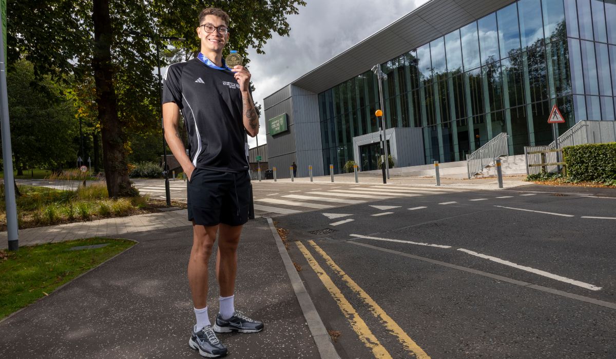 Jack McMillan with his gold medal.