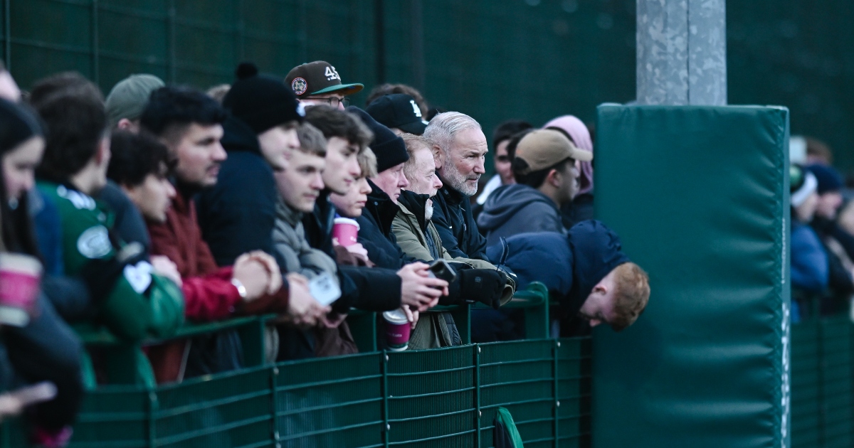 Supporters at the match.
